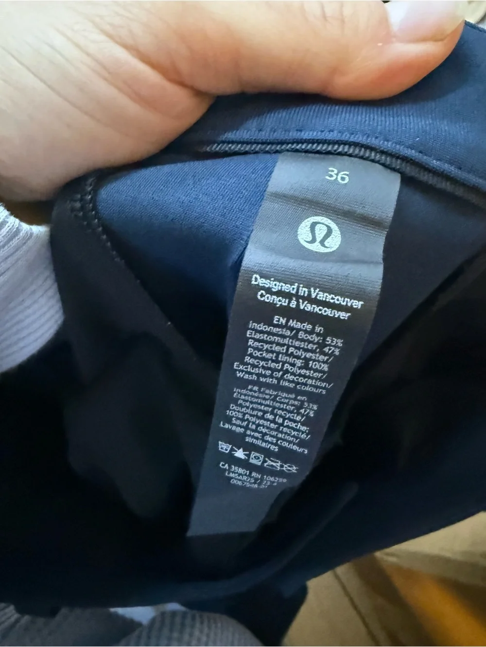 Lululemon Navy Blue ABC Classic Trousers